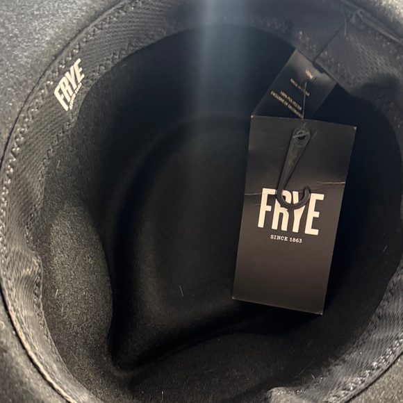 Frye Black Hat with Gray Band - Picture 4 of 6